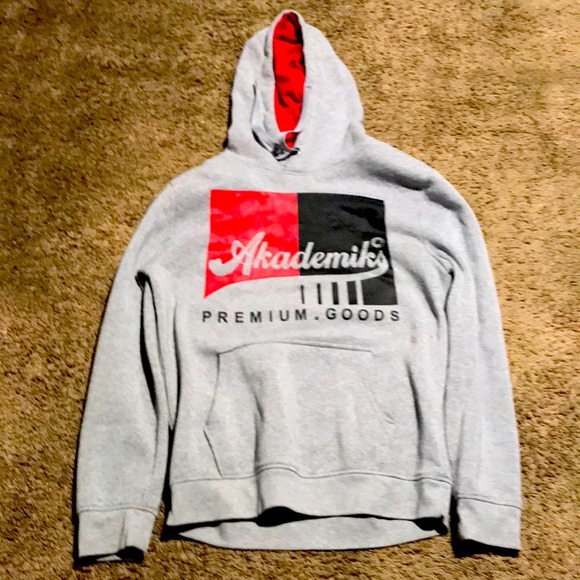 Academics gray hoodie Sz.L - Picture 1 of 4